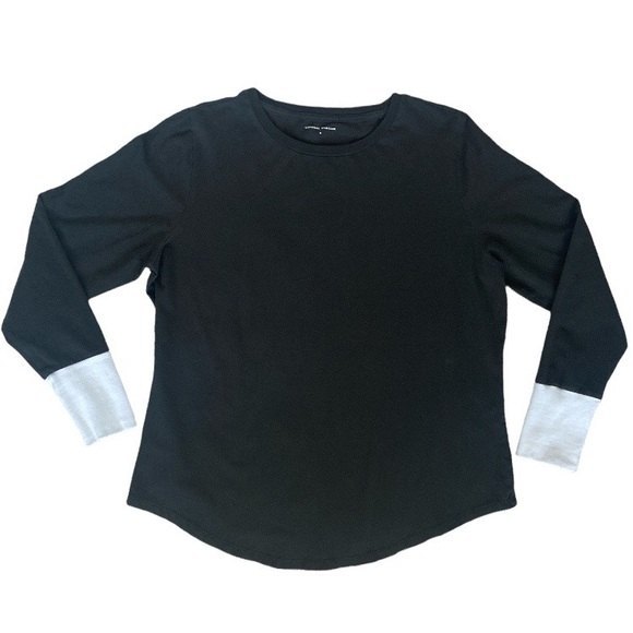 Universal Standard Petite Rhine Color Block Cuff Top Size 14-16 - Picture 4 of 8